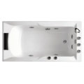 Bow Window Acrylic Massage SPA Bathtub LED Ari Bubble Jets Tub